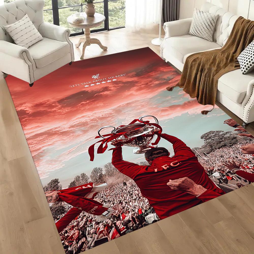 Liverpool Football Club Area Rug Suitable For Living Rooms Hallway Dining Room Balcony Antislip Carpet Anime Office Decor Gift For Festivals