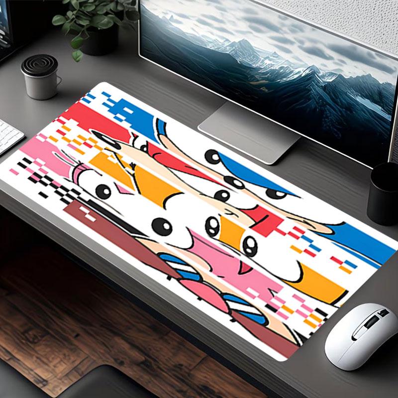 Sonic Print Mouse Pad, for Keyboard Pad Laptop PC Mat for Office Home Use, Desk Decor, Perfect Birthday Gift for Gamers
