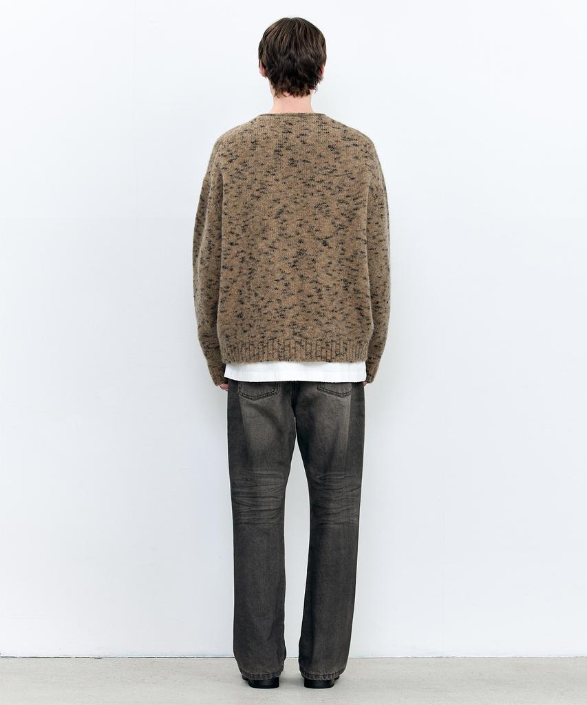 Insilence Italian Mohair Mix Cardigan Brown