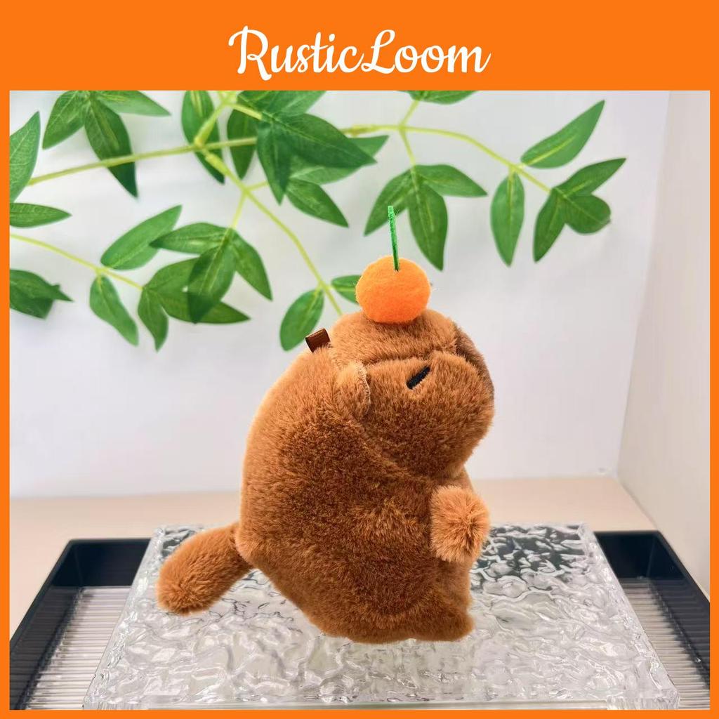 Soft Super Capybara Plush Doll With Pull Tail For Fun Keychain And Bag Decoration