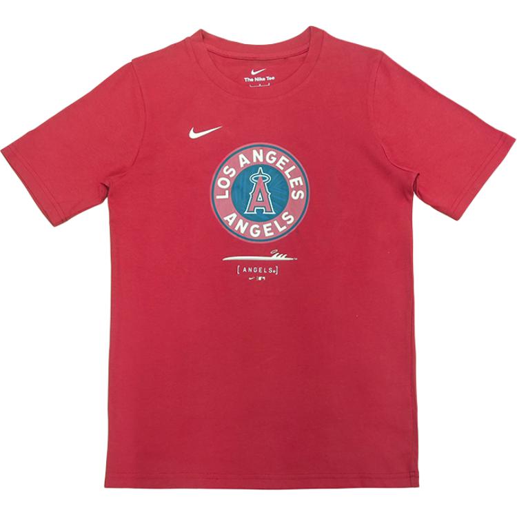 

Nike Футболка X MLB Los Angeles Angels Легкая Дышащая Модная Спортивная Повседневная Простая С Круглым Вырезом Короткий Рукав Детские топы 3Z3B7NMCC-LAA S