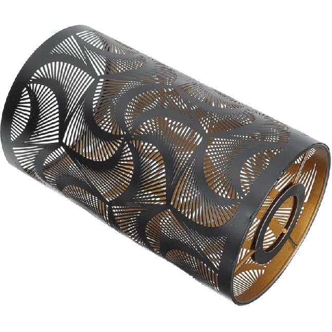 Metal Lamp Shades Hollow Carved Lampshade Iron Lamp Cover Modern Style Decorative Lamp Shade for Table Chandelier Wall Lamp, Flower Carved