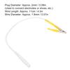 20pcs / Bag Clip Electrode Lead Wires Cable for TENS Unit Physiotherapy Machine Yellow