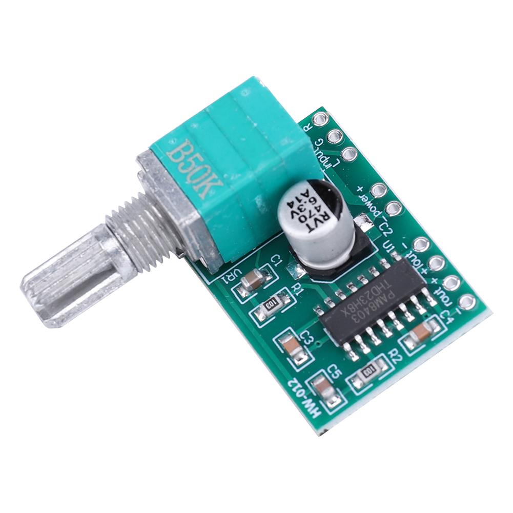 PAM8403 Digital Audio Amplifier Board 5V Power Amplifier Board 3W*2 With Volume Control USB Power