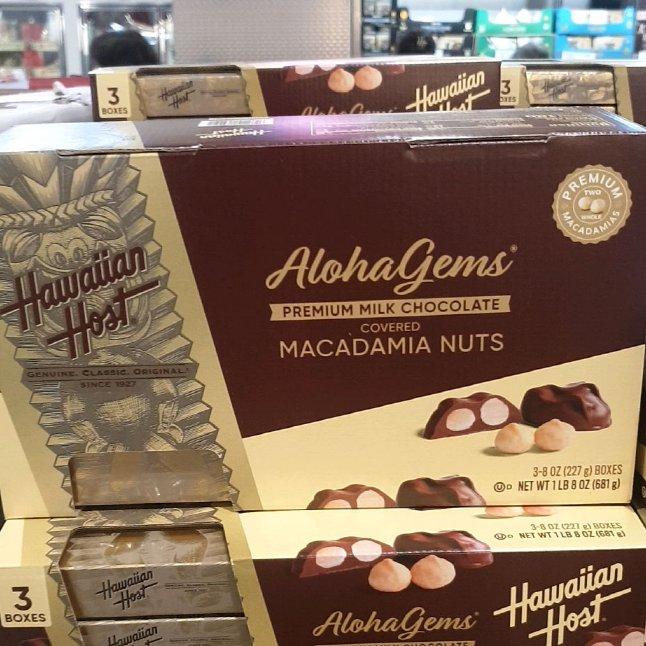 Hawaiian Host Premium Macadamia Milk Chocolate Multipack 227g x 3 Packs One thing