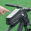 Bicycle Top Tube Front Frame Bag Waterproof Hard Shell Bag 7'' TPU Touch Screen