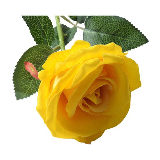 Artificial Rose Flower Realistic Long Stem Fake Silk Rose Bouquet for Party Home Wedding Centerpiece Office Table Decor