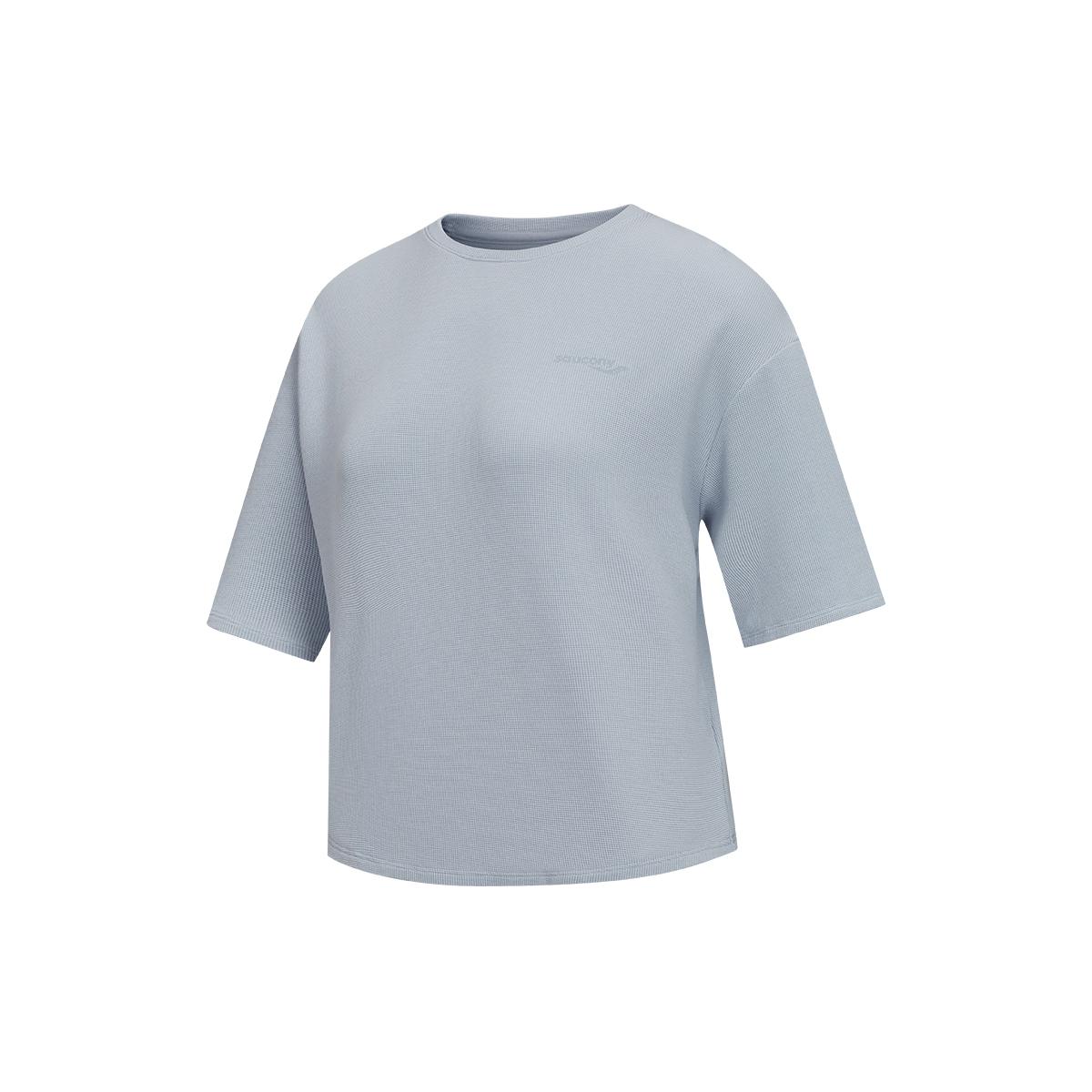 

Saucony Solid Color Crew Neck Pullover Short Sleeve T-Shirt Women tops SA1269ST42L-BL172 L