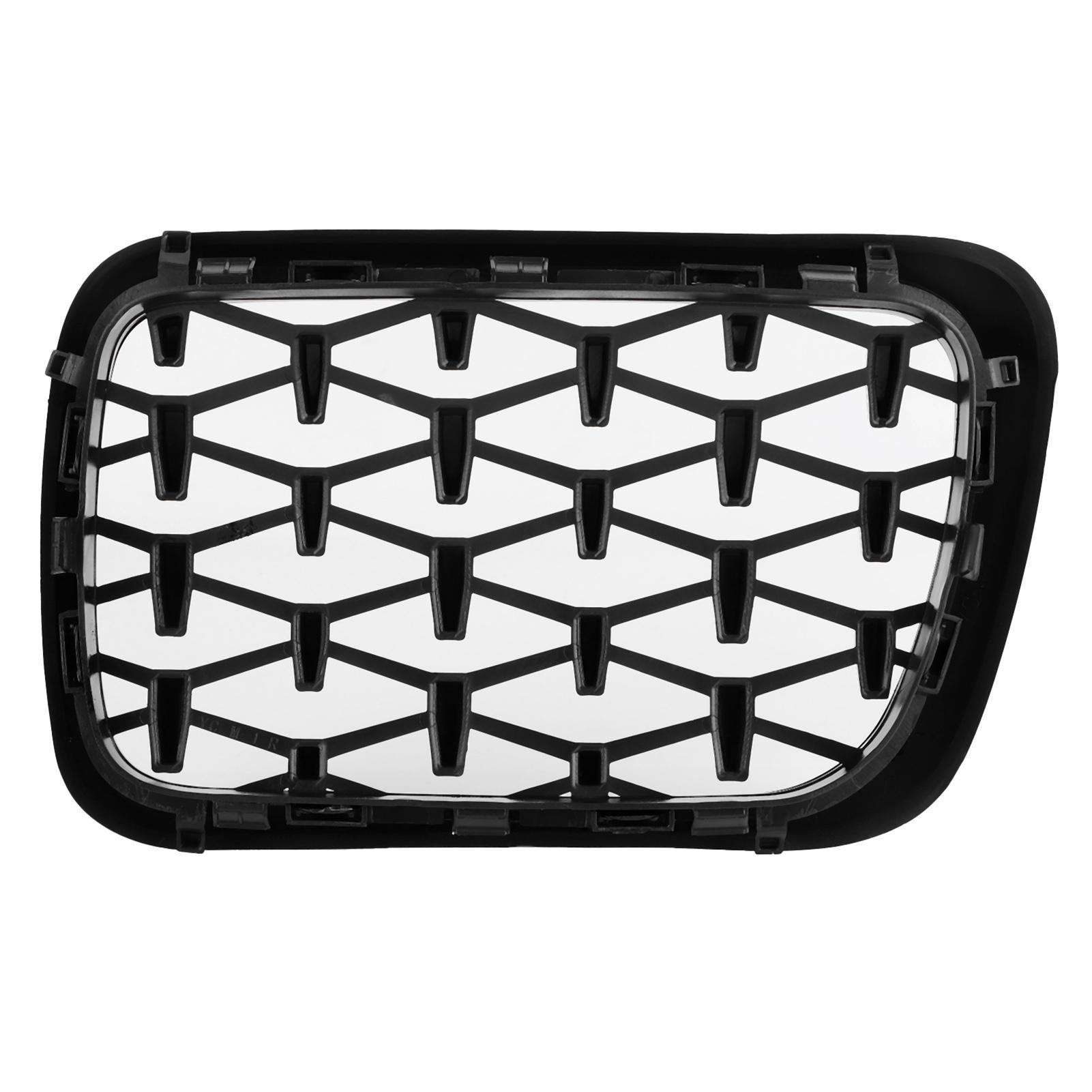 Pair of Front Bumper Grilles Hood Kidney Grill 51138195151 Fit for 3 Series E36 M3 1997-1