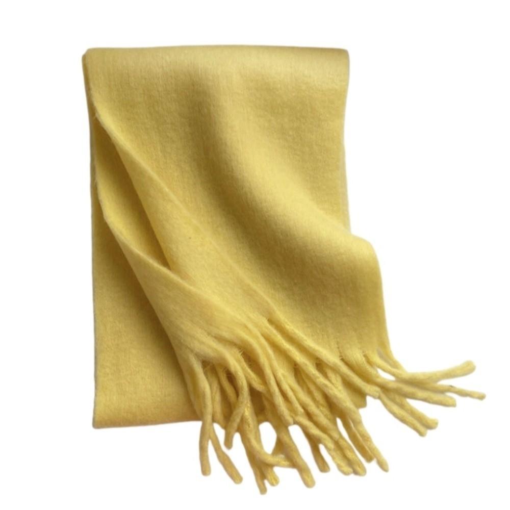 Macaron Solid Color Warm Neck Scarf Korean Style Winter Cashmere Shawl  Women