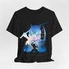 Inosuke Silhouette Tee, Japanese Anime Demon Slayer Graphic Unisex Jersey Short