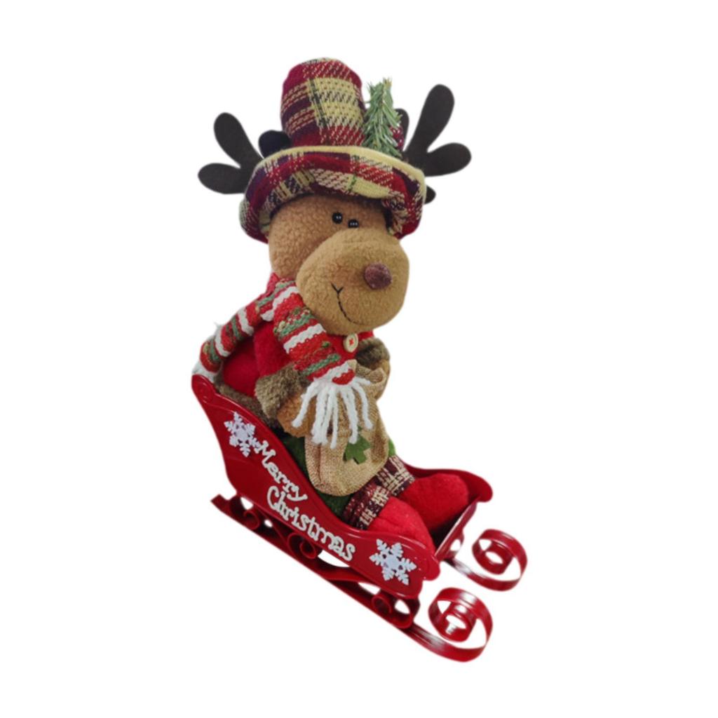 Christmas Statue Tabletop Ornament Gift Collectible Crafts Artwork Figurine for Desk Hallway Housewarming Fireplace Bedroom