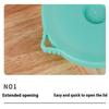 4Pcs Green Onion Fresh-Keeping Box With Lid Double-Layer Drainage Round Plastic Refrigerator Sealing Box Household