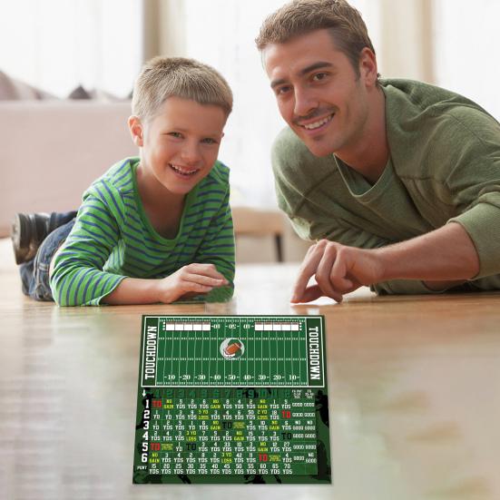 Holz Fußball Würfelspiel Reise Familienspielabend Partys Interaktives Fußball Brettspiel Erwachsene Fußball Knöchel Touchdown Würfel Tischspiel