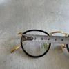 Used Kaneko Glasses VINTAGE Gold Frame Black Boston Glasses