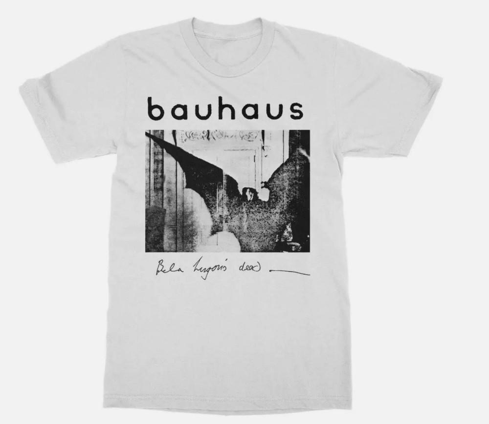 Bauhaus Bela Lugosi Dead T-Shirt Short Sleeve Cotton White Men