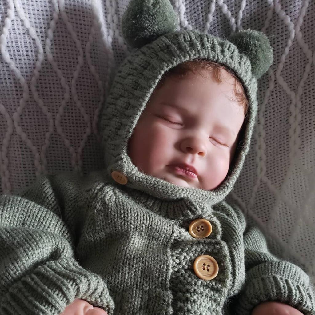 Skóra 3D z żyłami naczyniowymi miękki silikon Reborn śpiący chłopiec laleczka bobas zabawka dla dzieci tkanina ciało jak prawdziwa sztuka prezent Bebe
