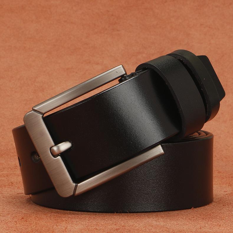 

Двусторонний ремешок из коровьей кожи высшего слоя Мужской ремень с автоматической пряжкой Корпус ремня Тисненый двухсторонний ремешок из коровьей кожи 110-130cm