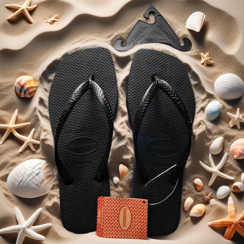 Summer 2025 New Women's Square Toe Flip Flops Outdoor Beach Sandals Luxury Women's Casual Slippers Size 35-42 Women's Shoes