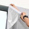 Easy Install Sunshade Curtains Simple Self-Adhesive Shading Sunshade Curtain Punch Free Double Sided Silver Insulated Anti-UV