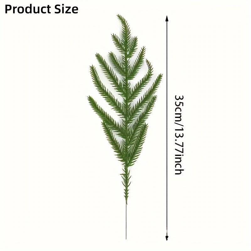 30/50pcs Christmas DIY Decoration  Artificial Norfolk Pine Branch Stems - Simulated Plants  Wreaths, Garlands, Tabletop Decor