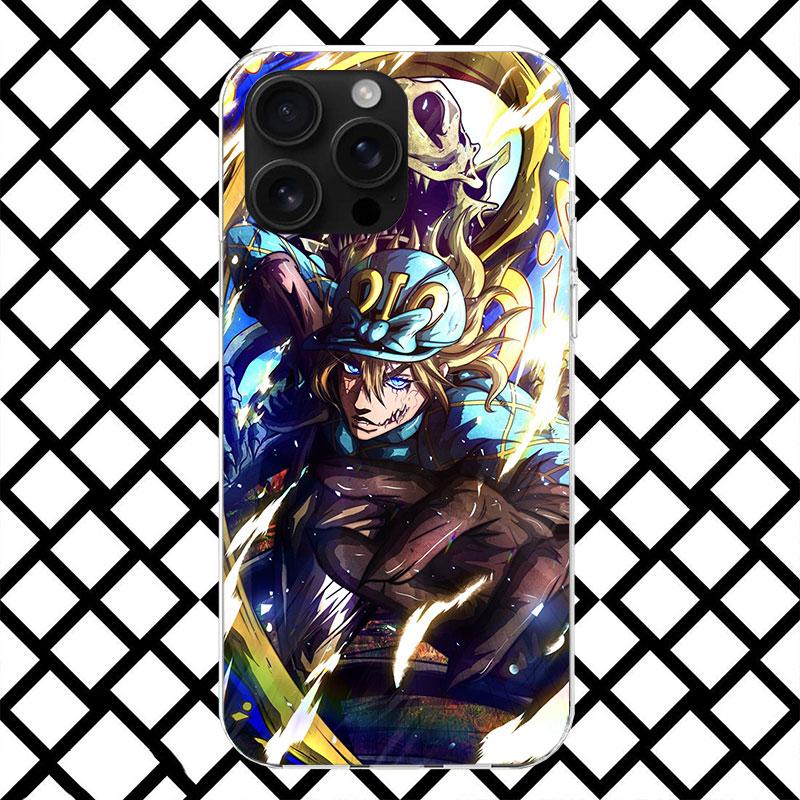 JoJo Adventure Dio Diego Brando Phone Case for iPhone 17 Air 16 16E 15 14 Plus 13 Mini 12 11 Pro Max 7 8 + SE 2020 Soft Cover Fu