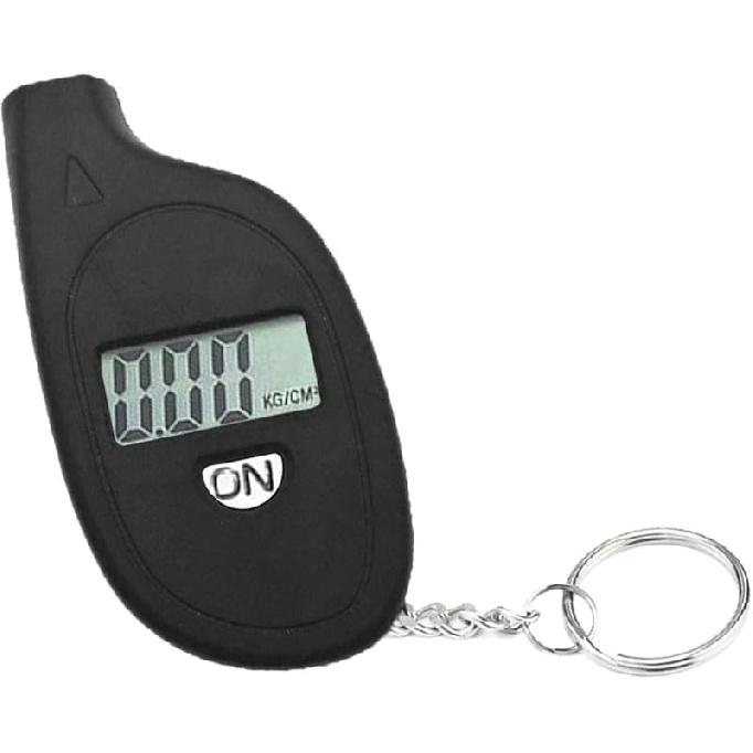 Digital Tire Pressure Gauge, 5-150PSI 4 Unit Settings Car Tire Pressure Monitor with Keychain & LCD Display, High Accuracy Auto Digital Tires Gauge