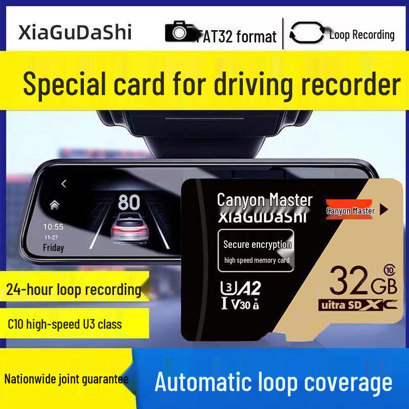 High-Speed 128GB Dashcam & Surveillance SD Card
