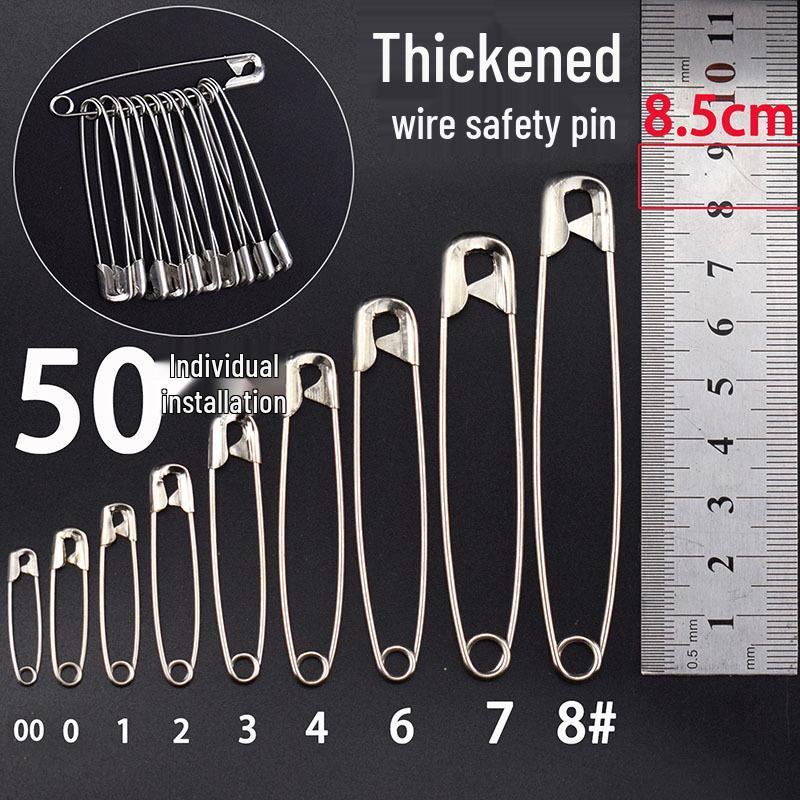 Large Old-Fashioned Safety Pins for Clothes and Tags