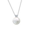 French Retro Pearl Zircon Necklace with Simple Clavicle Chain Niche Design Sense Decoration