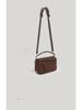 2025 Spring/Summer Women's Mini Geometric Soft Leather Pillow Shoulder Bag - Spliced Diamond Design