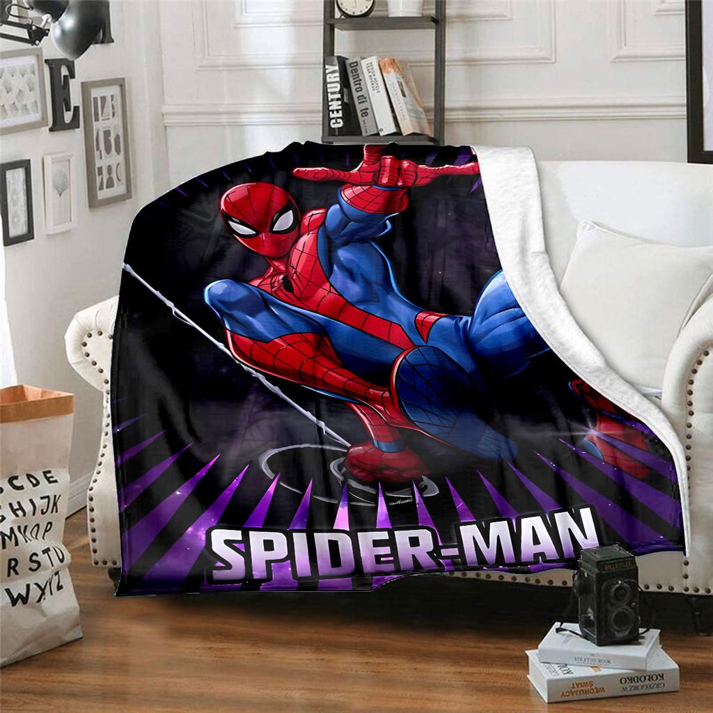 Spider-Man Patterned Comfortable Blanket. Super Soft Fleece, Soft, Comfortable, and Lightweight.Suitable As a Gift