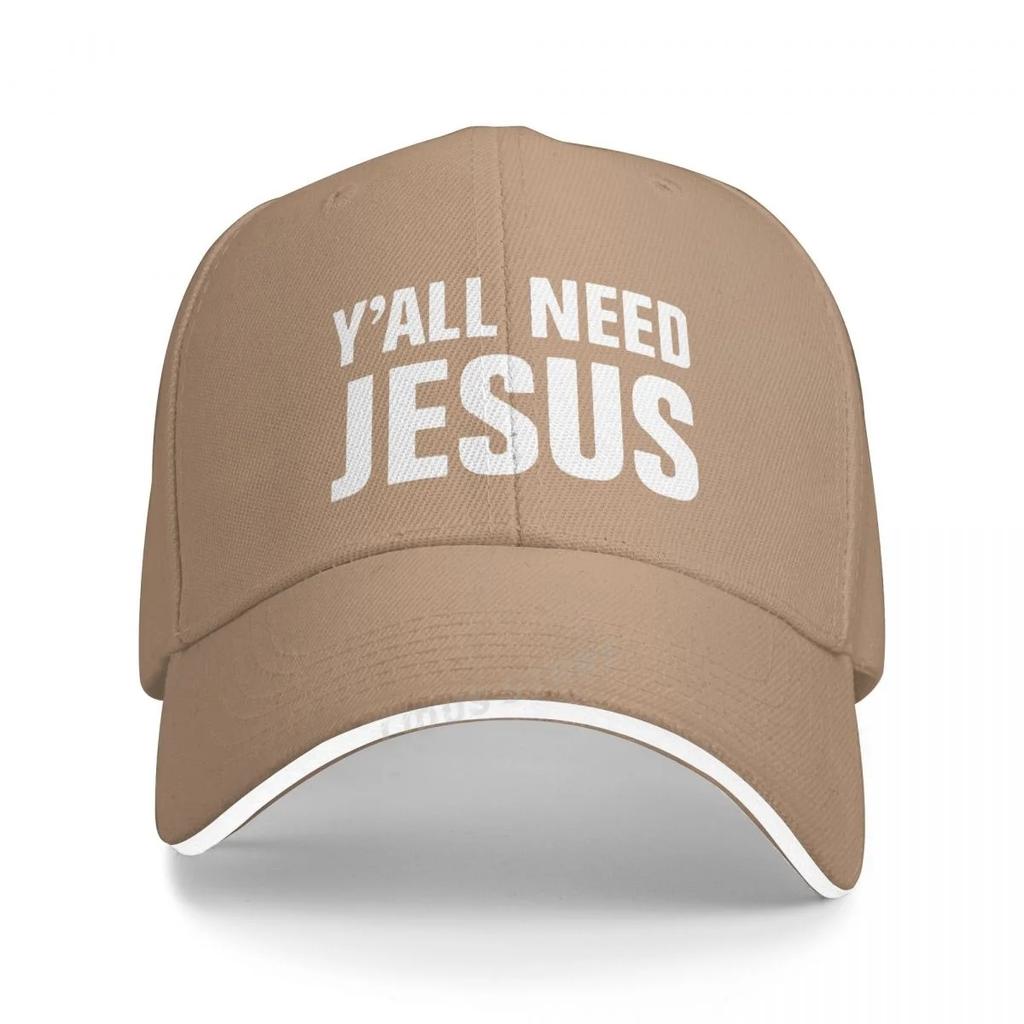 Y'all Need Jesus Letter Printed Baseball Cap Fashion Men Women Trucker Hat Casquette Snapback Gorras Boinas Hats