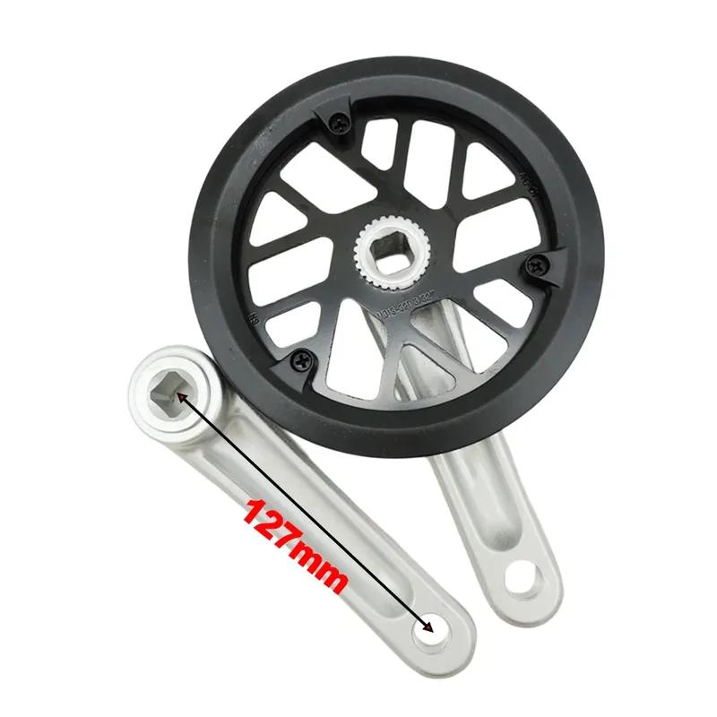 127/140/152MM Crankset 32T Alloy Ebike Kids Children Folding Bike Chainwheel Crankset  Folding Bike Chainring Replacement Parts