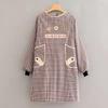 Custom Logo Long Sleeve Cotton Kitchen Apron - Women’s Restaurant & Household Cooking Waist Workwear