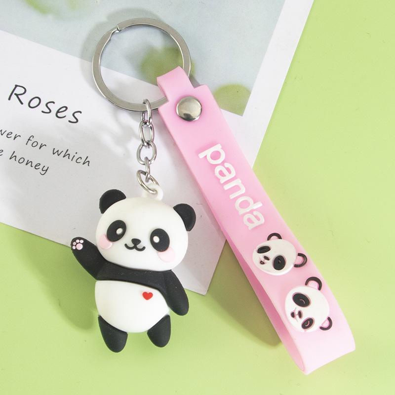 Sichuan Panda Bamboo Keychain Ornament: Cute Chengdu Zoo-Inspired Small Gift