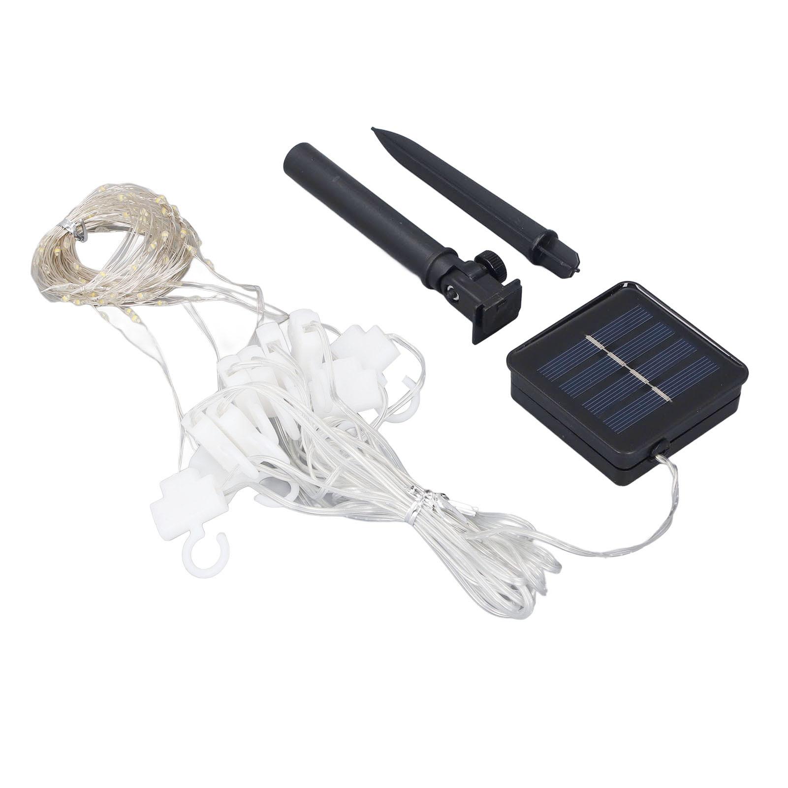 

Солнечные гирлянды-шторы 9,8 футов Светодиодные гирлянды Водостойкие Солнечные гирлянды для сада патио 9.8 X 3.3ft