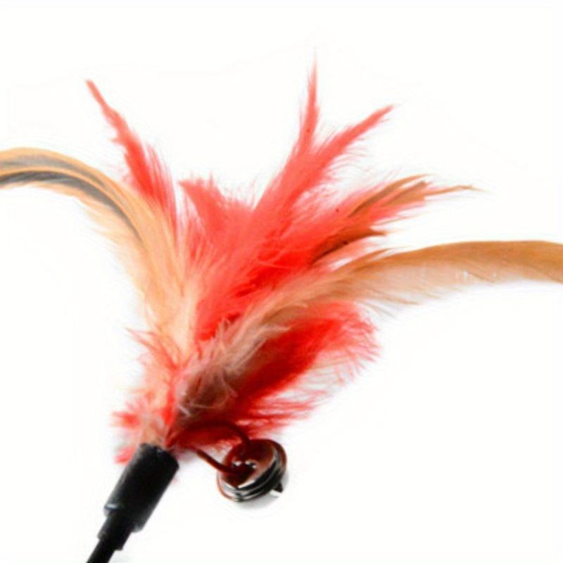 1PC Color Random Cat Toy Bell Feather Funny Cat Rod Toy