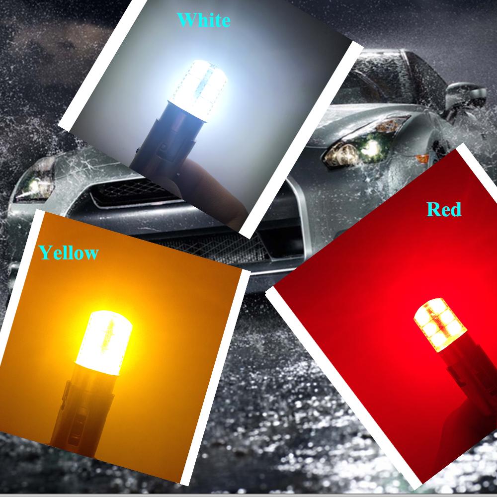 1x 1156 P21w Ba15s Led Car Light Silica Gel Smd COB Automobile Vehicle Motorcylce Brake Tail Park Lamp 12v 1W