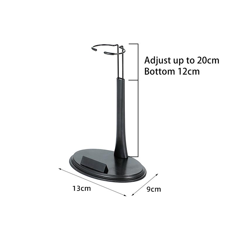 Action Figure Stand 1/6 Scale Model Stand 12 Inch, Black Holder Support Base Adjustable Bracket For Model Display U Type