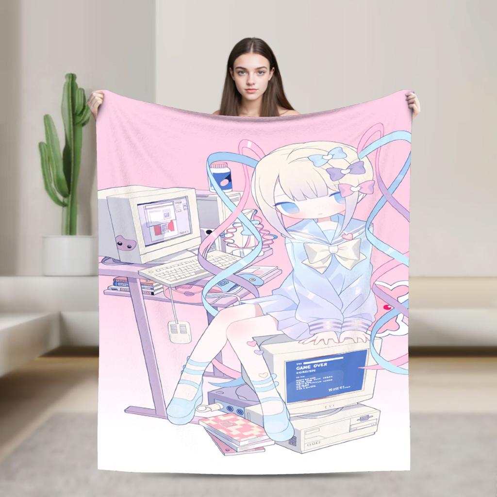 Needy Streamer Overload Kangel Plush Blanket Kids Adult Flannel Throw Blanket For Couch Chair Quality Bedspread Gift