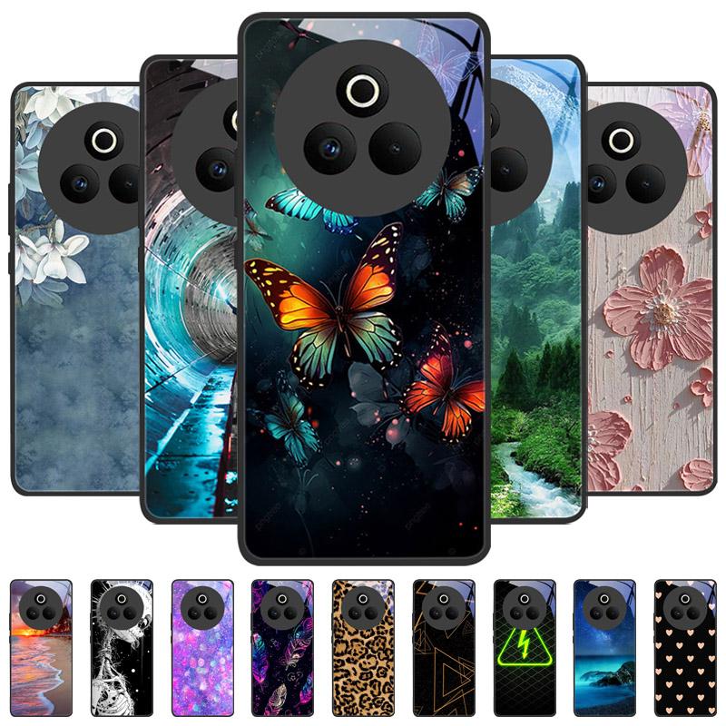 Tempered Glass Phone Case For OPPO Realme P3 Pro 5G Funda Shockproof Hard PC Shell Back Cover For Realme P3Pro RMX5032 Coque