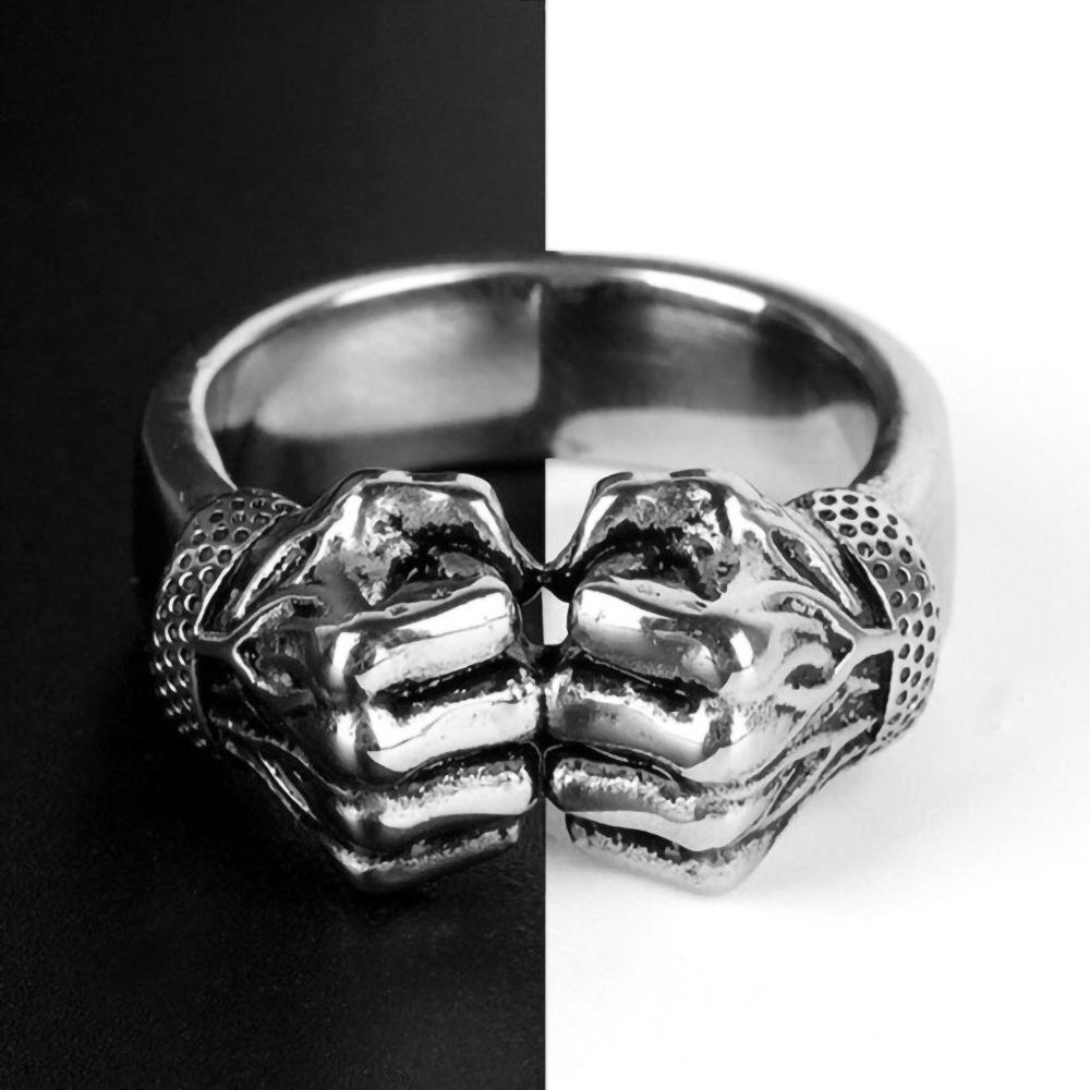 Nytt Mode Trendigt Herr Personligt Enkelt Knytnävsring