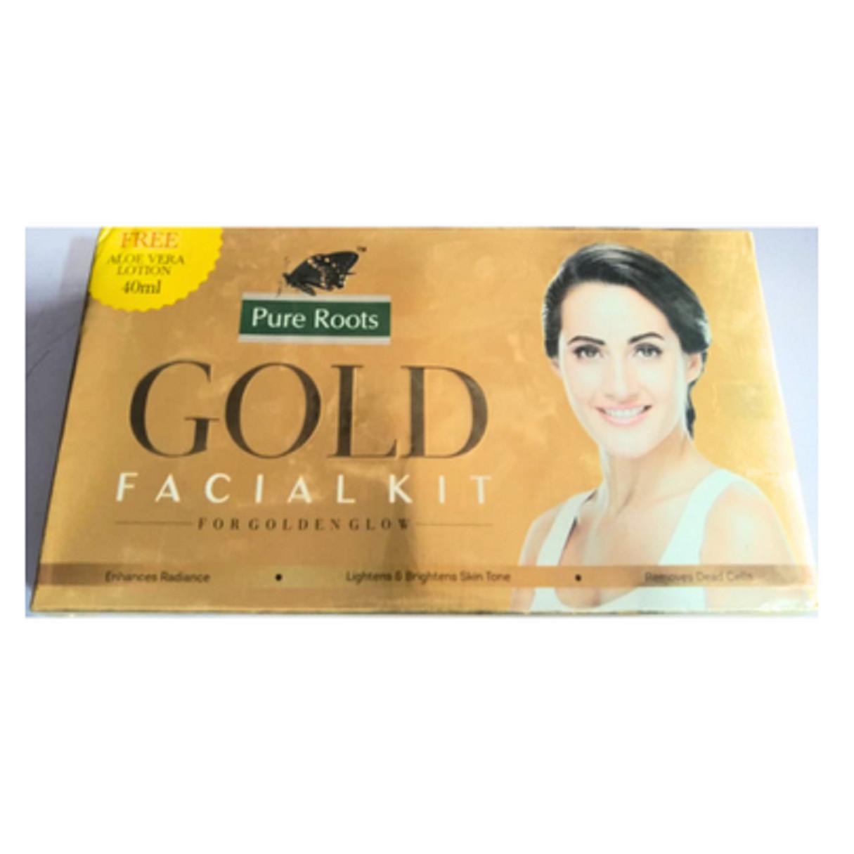 

@ Pure Roots Gold Facial Kit For Instant 40ml Zr-5005-60%Off