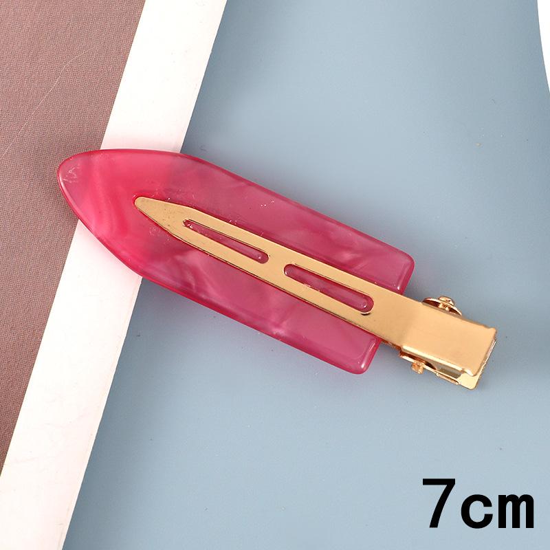 Japanese & Korean Style Seamless Metal Hairpin - Frosted Women's Bangs Side Clip