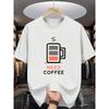 Europäische Größen Aufladen: Ein stilvolles T-Shirt mit Koffein – Energie für jeden Tag!