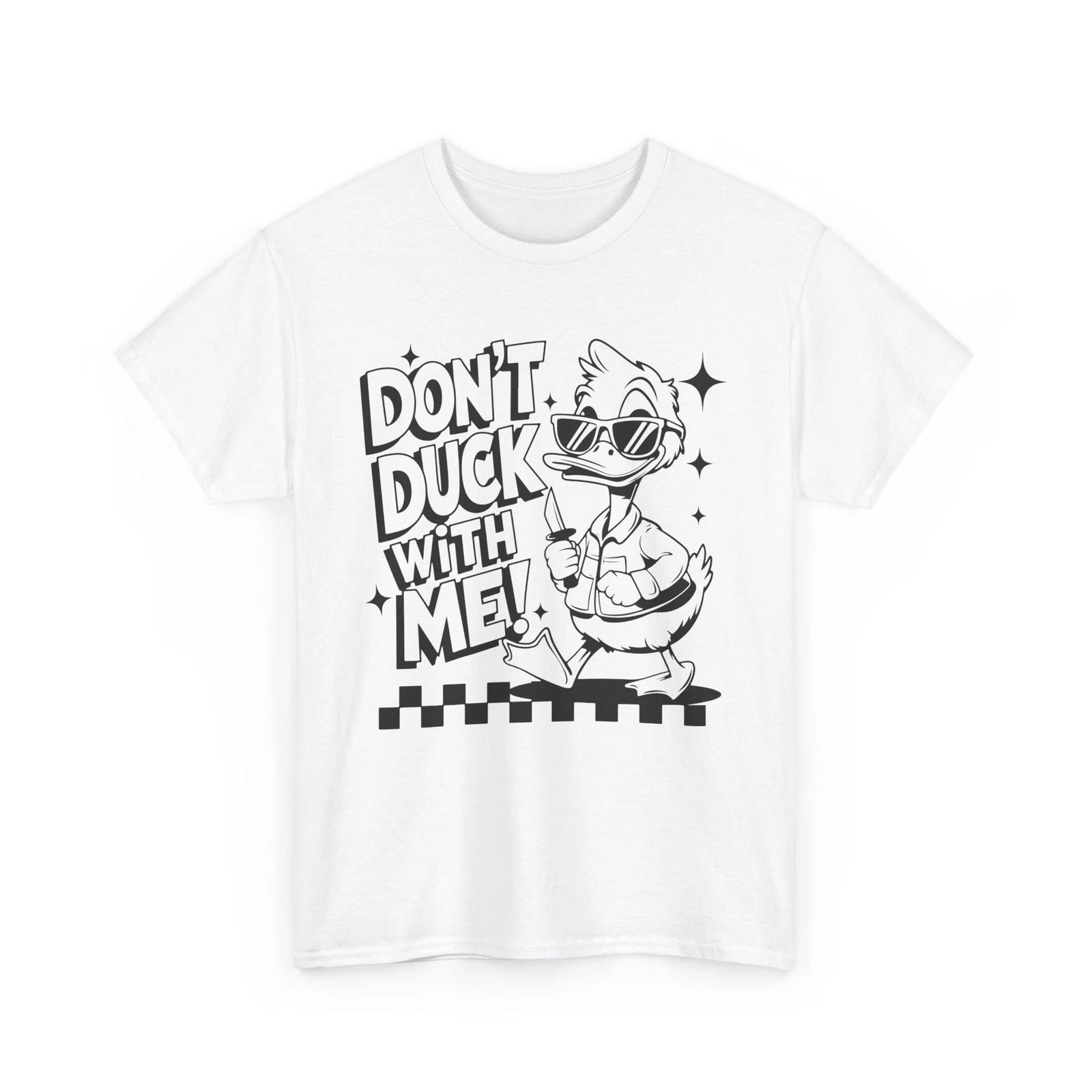 Colorful Duck T-Shirt - Artistic Ducky Graphic Tee for Dont Duck With Me Shirt 4XL