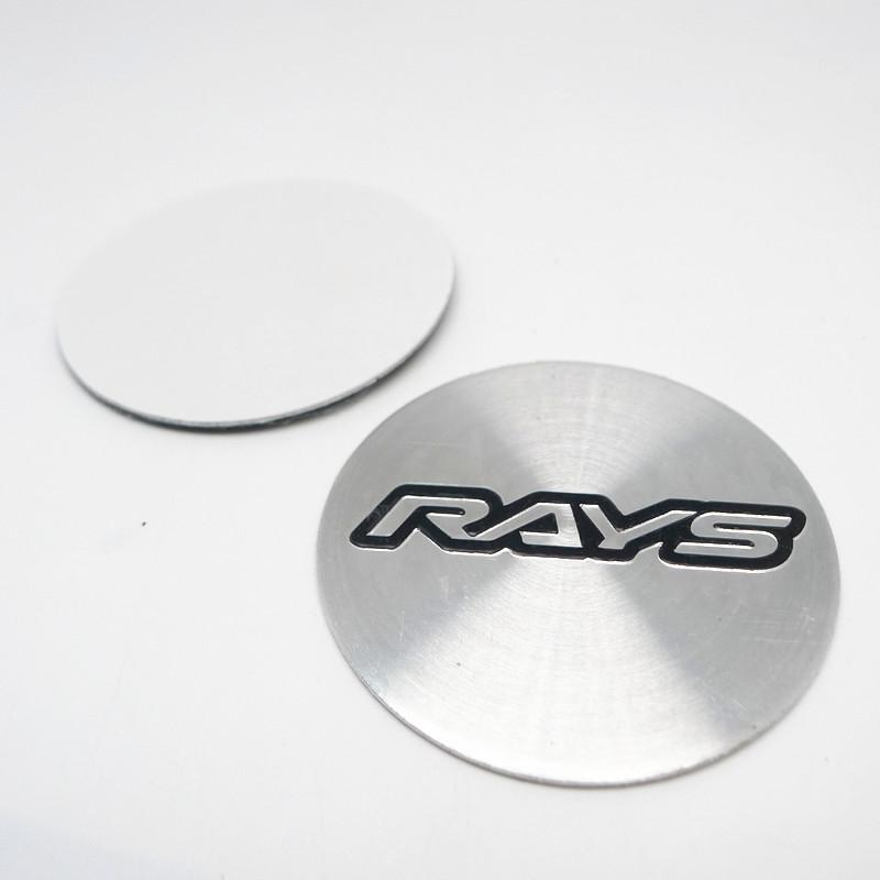 4pcs 45mm 50mm Rays Volk Racing Wheel Center Caps Sticker Car Rims Hubcap Emblem Badge