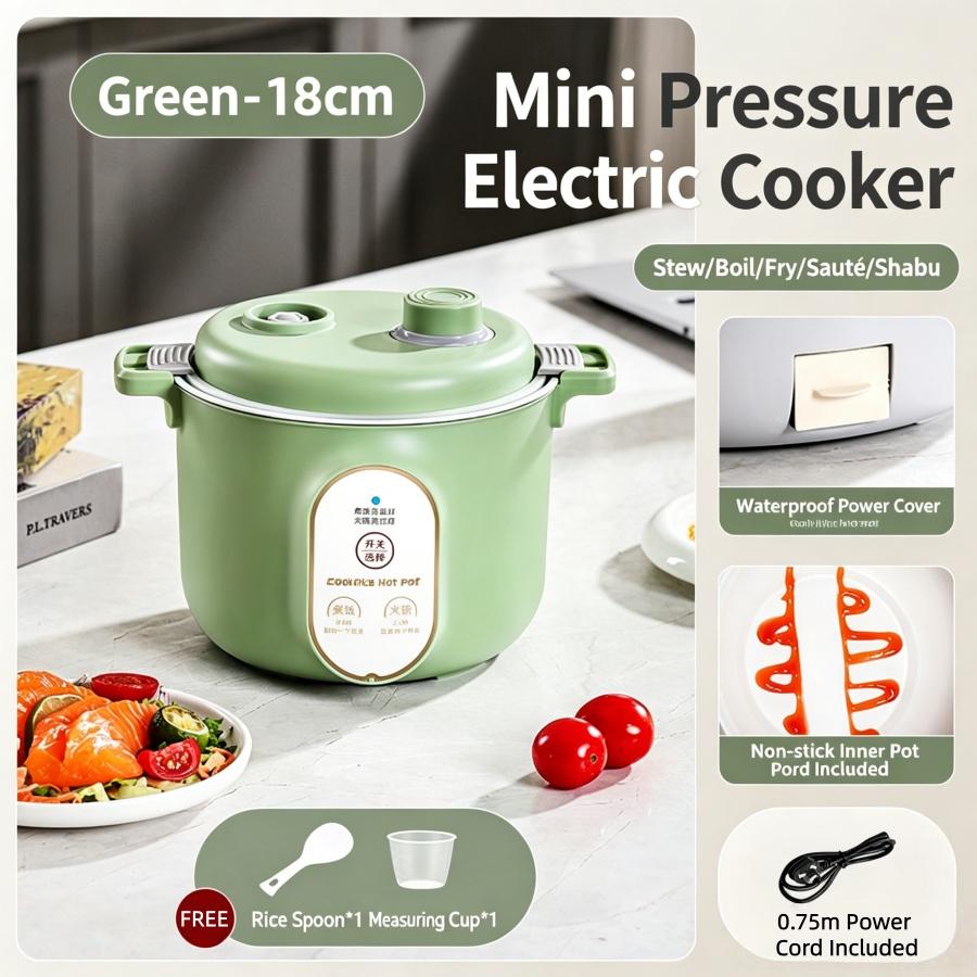 Mini Electric Rice Cooker Hot Pot 1.5L/2L Non-Stick Portable Food Steamer for 1-2 People Kitchen Dormitory Cooking Pot S 1.5L