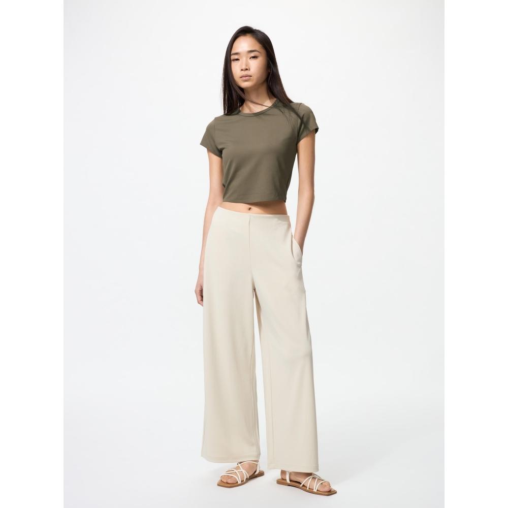 Uniqlo Crepe Jersey Straight Pants
